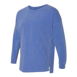Garment-Dyed Drop-Shoulder Long Sleeve T-Shirt