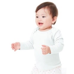 Infant Baby Rib Long Sleeve Infant Lap Shoulder Tee