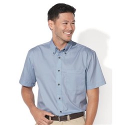 Short Sleeve Stain-Resistant Twill Shirt