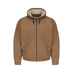 Brown Duck Hooded Jacket - EXCEL FR® ComforTouch® - Long Sizes